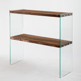 Dressing tables - Dressing table Solid Pine wood - Walnut color - 90x80x30 cm - Venedik - Dimehouse