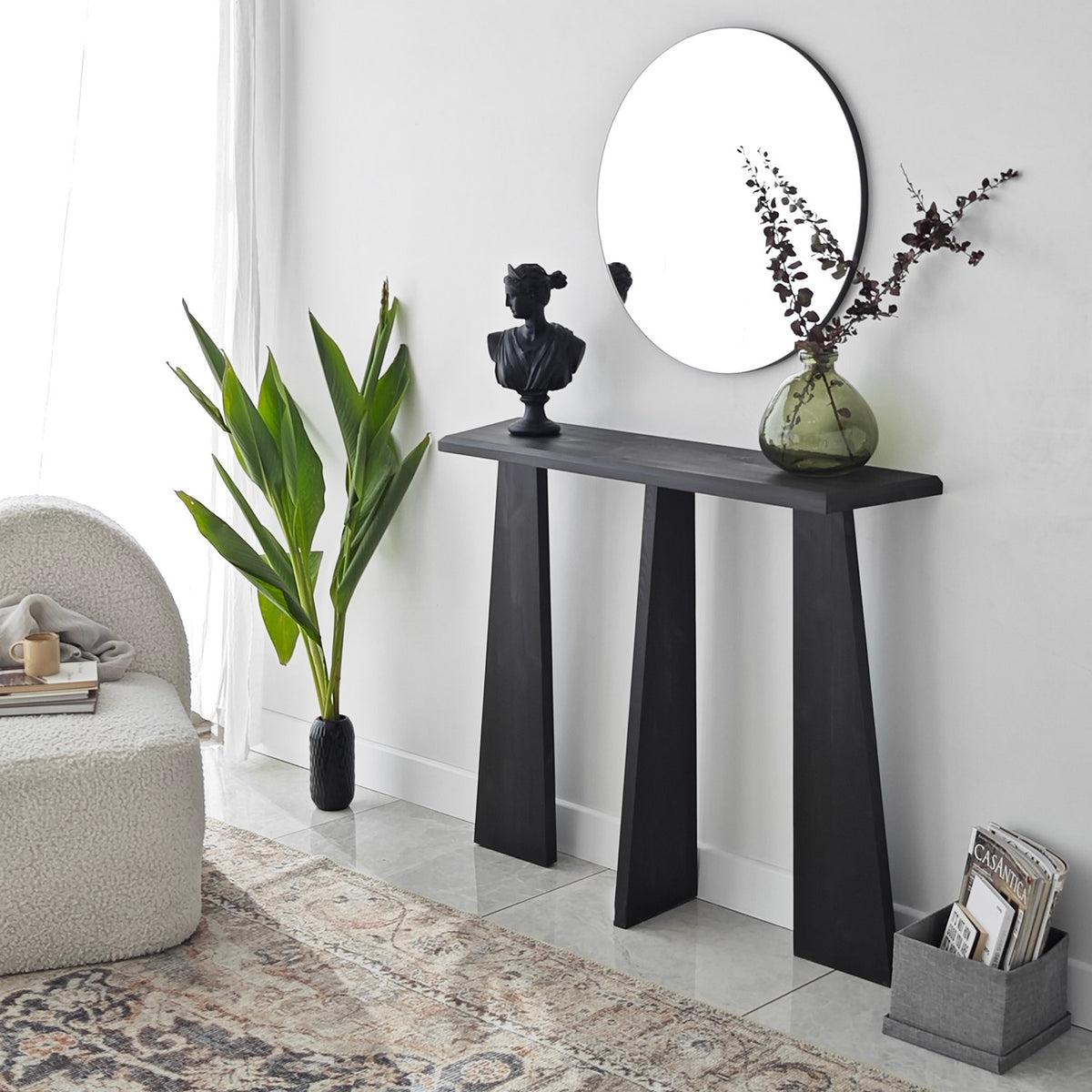 Dressing tables - Dressing table Cleopatra Anthracite Wood - Dimehouse