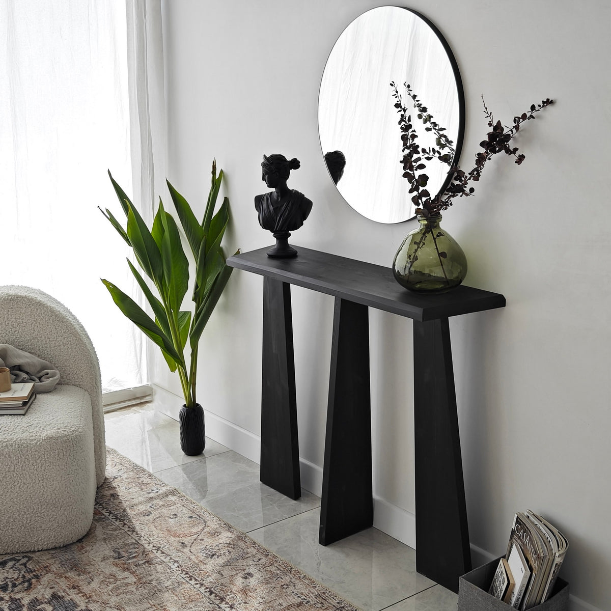 Dressing tables - Dressing table Cleopatra Anthracite Wood - Dimehouse