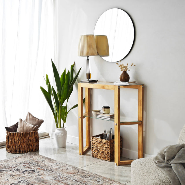 Dressing tables - Dressing table Trapezoid Oak Wood - Dimehouse