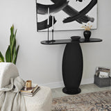 Dressing tables - Dressing table Ellittica Anthracite Melamine 100x81x30 cm - Dimehouse