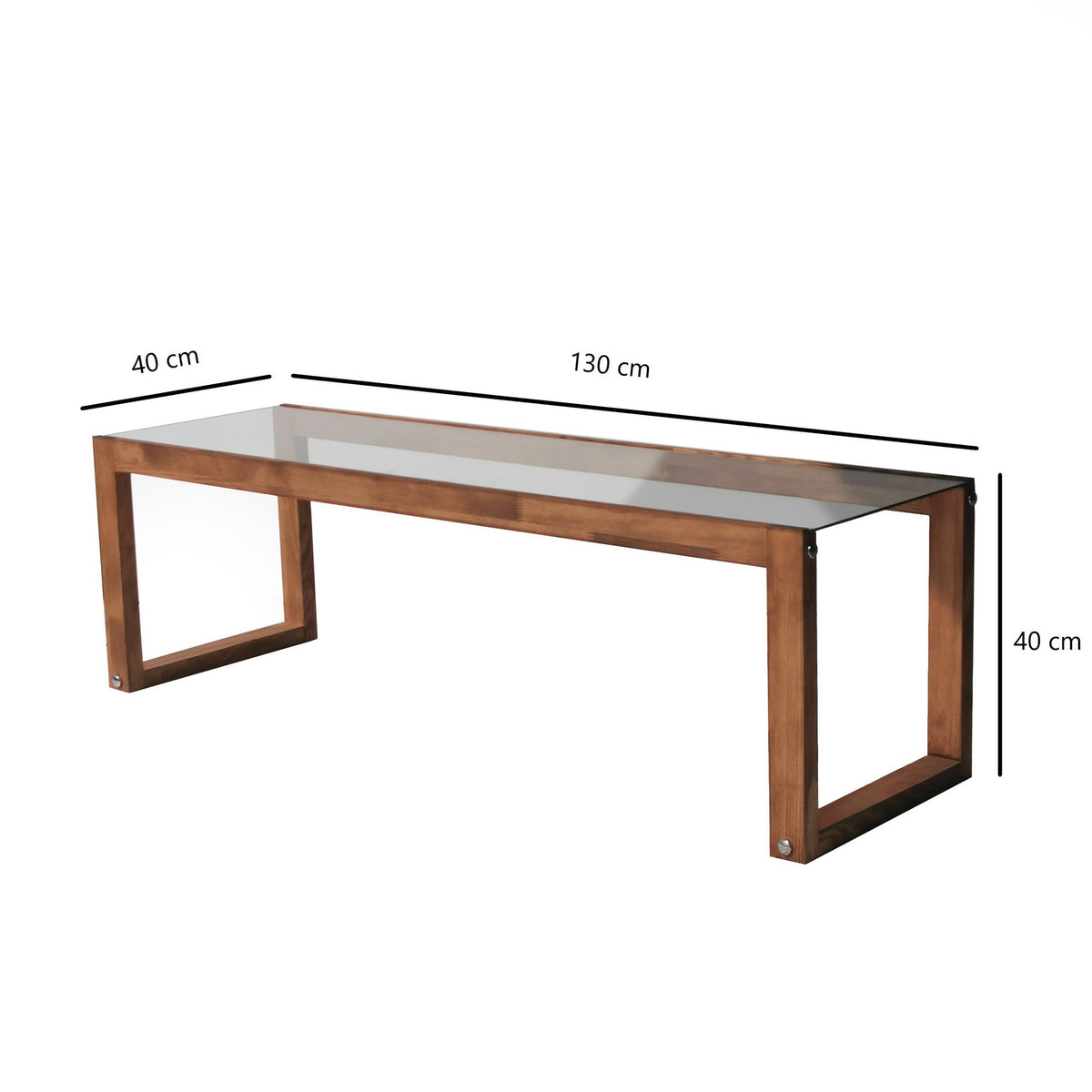TV Furniture - TV Furniture Via Natural Wood Pine 130x40x40 cm - Dimehouse