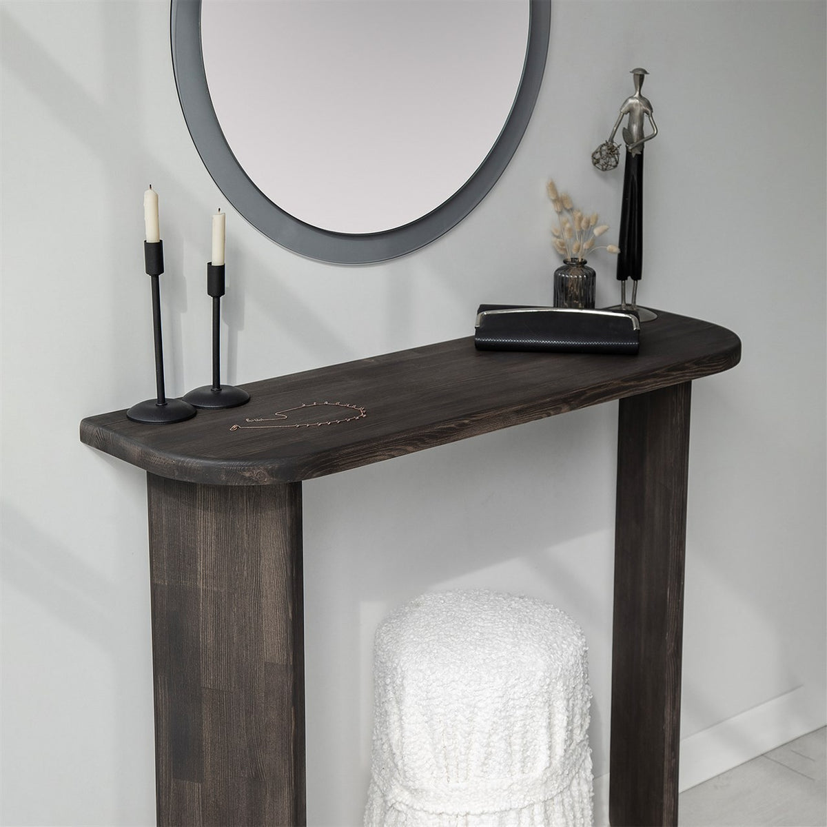 Dressing tables - Dressing table Ikigai Anthracite Wood - Dimehouse
