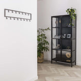 Coat rack Milano DH Interior Silver LxWxH 81x23x4 Silver Atmospheric photo diagonal front view
