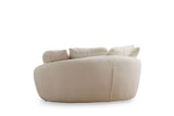 Sofas - Loveseat 2 - seater sofa cream boucle - organic 155 cm - Midye - Dimehouse