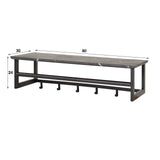 Coat racks - Coat rack Kris 6 - Angled Black - With rod - Dimehouse