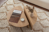 Coffee Tables - Round Coffee Table Natural 85 cm Melamine Orin - Dimehouse