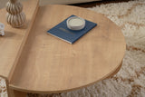 Coffee Tables - Round Coffee Table Natural 85 cm Melamine Orin - Dimehouse