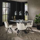 Dining tables - Mysha Danish Oval Melamine dining table 180x90 cm - Dimehouse
