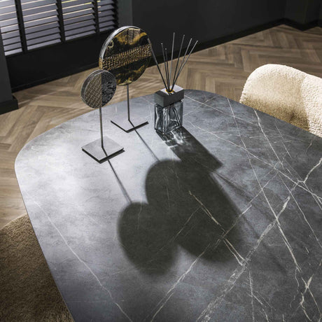 Dining tables - Mysha Danish Oval Melamine dining table 180x90 cm - Dimehouse
