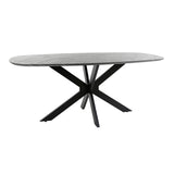Dining tables - Mysha Danish Oval Melamine dining table 180x90 cm - Dimehouse