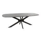 Dining tables - Mysha Danish Oval Melamine dining table 215x105 cm - Dimehouse