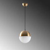 Hanging lamps - Hanging lamp 1 - light White Glass Regal - Dimehouse