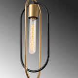 Hanging lamps - Hanging lamp 5 - lights Black Gold Metal Dune - Dimehouse