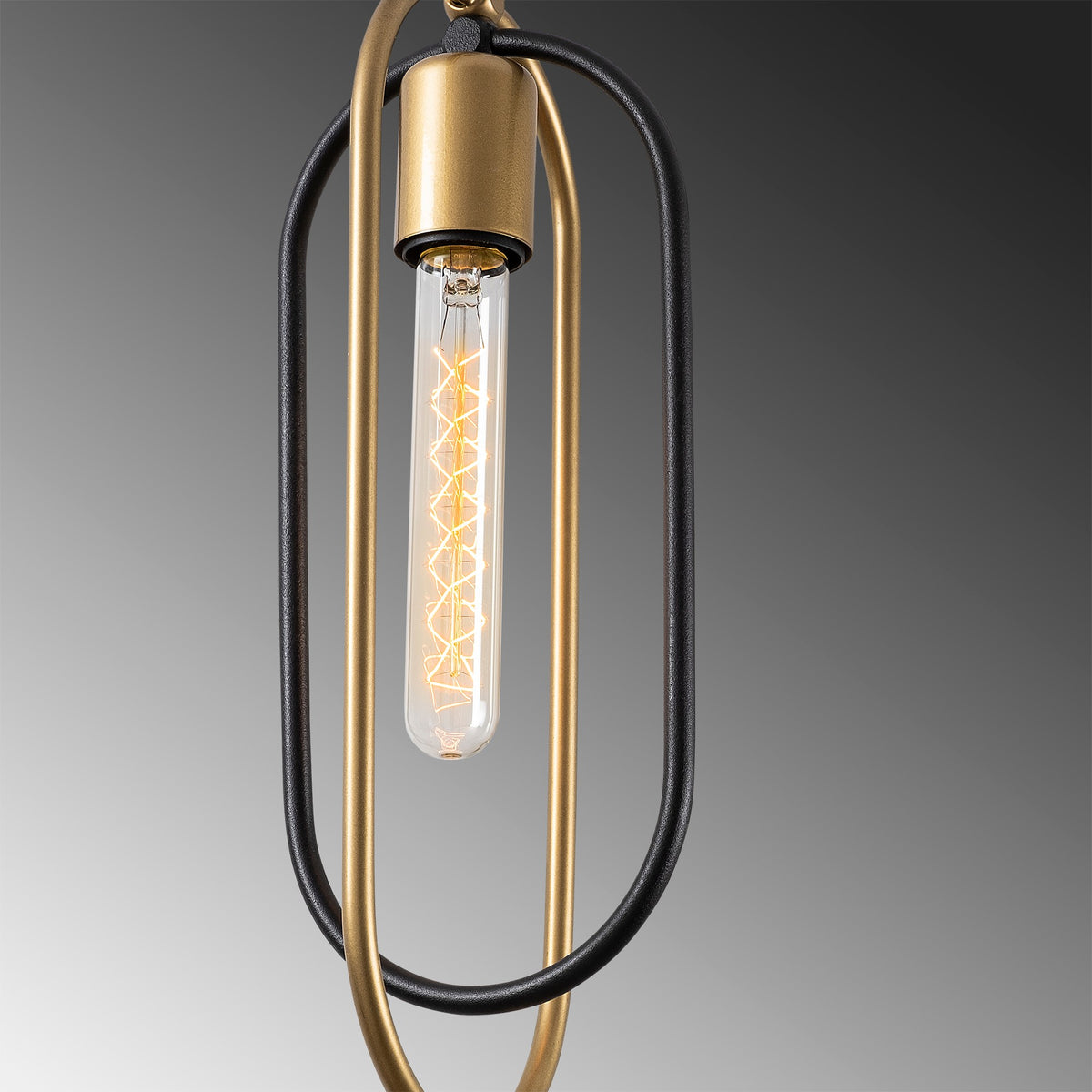 Hanging lamps - Hanging lamp 3 - lights Black Gold Metal Dune - Dimehouse
