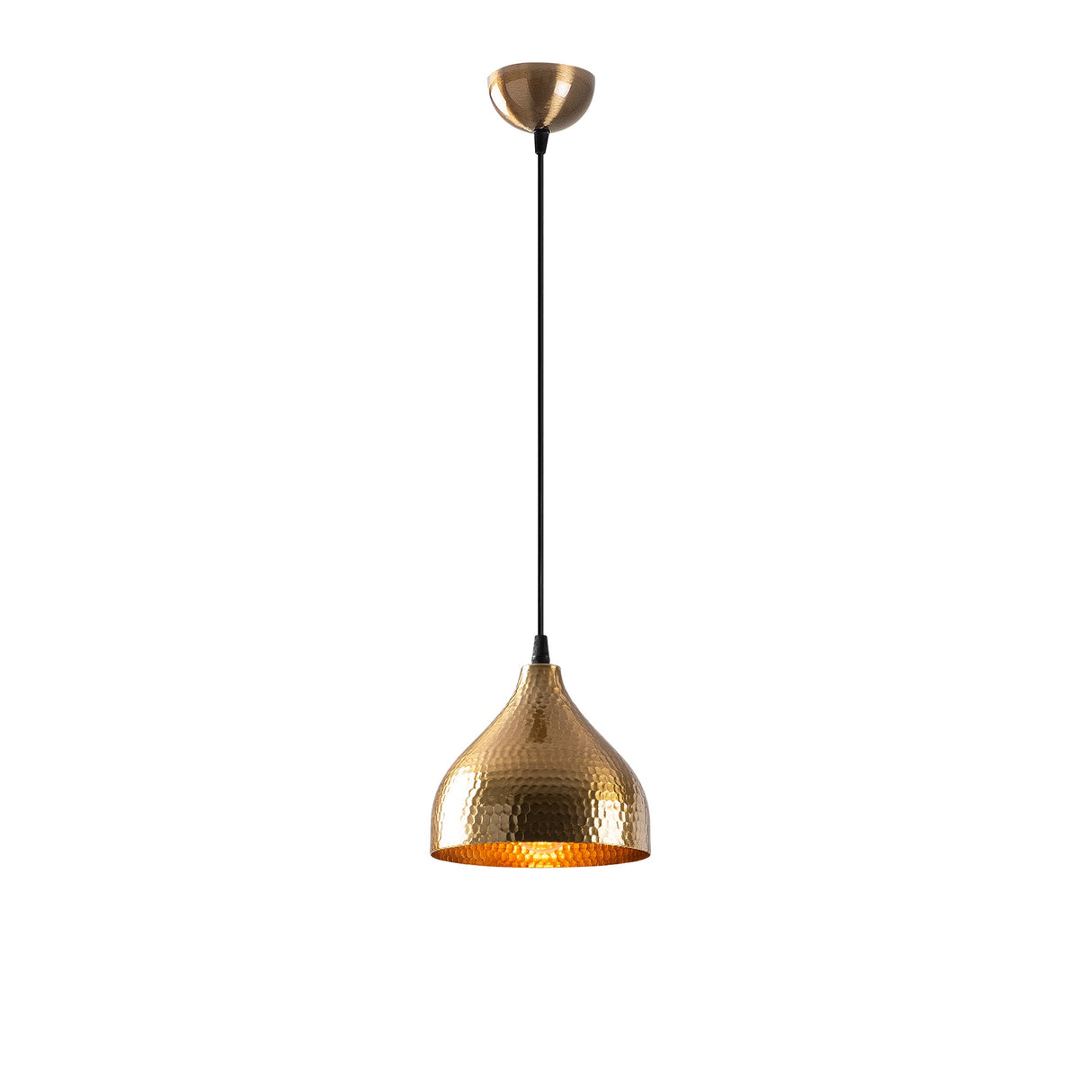 Hanging lamps - Hanging lamp Round Bronze-colored Metal Eclipse - Dimehouse