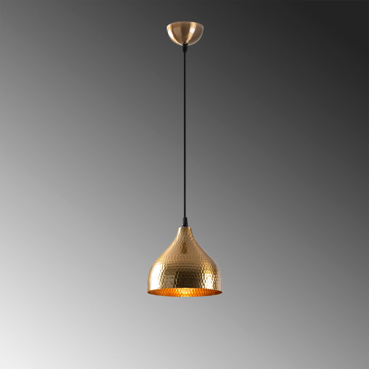 Hanging lamps - Hanging lamp Round Bronze-colored Metal Eclipse - Dimehouse