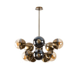 Hanging lamps - Hanging lamp Bronze-colored Glass Carina - Dimehouse