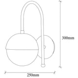 Wall lamps - Wall lamp Bronze-colored Glass Carina - Dimehouse