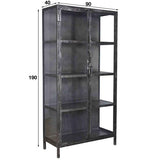 Wall cabinets - Display cabinet Elias metal with glass - Dimehouse