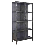 Wall cabinets - Display cabinet Elias metal with glass - Dimehouse