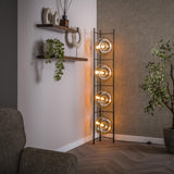 Floor lamps - Floor lamp Sola 4 - light Amber Glass 168 cm - Dimehouse