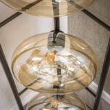 Floor lamps - Floor lamp Sola 4 - light Amber Glass 168 cm - Dimehouse