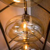 Floor lamps - Floor lamp Sola 4 - light Amber Glass 168 cm - Dimehouse