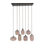 Hanging lamps - Hanging lamp 7 - light brown frosted glass Arda - Dimehouse