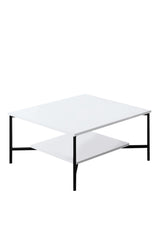 Furniture sets - Furniture set White - Black - Chrome Line - Coffee table + TV Furniture - Dimehouse
