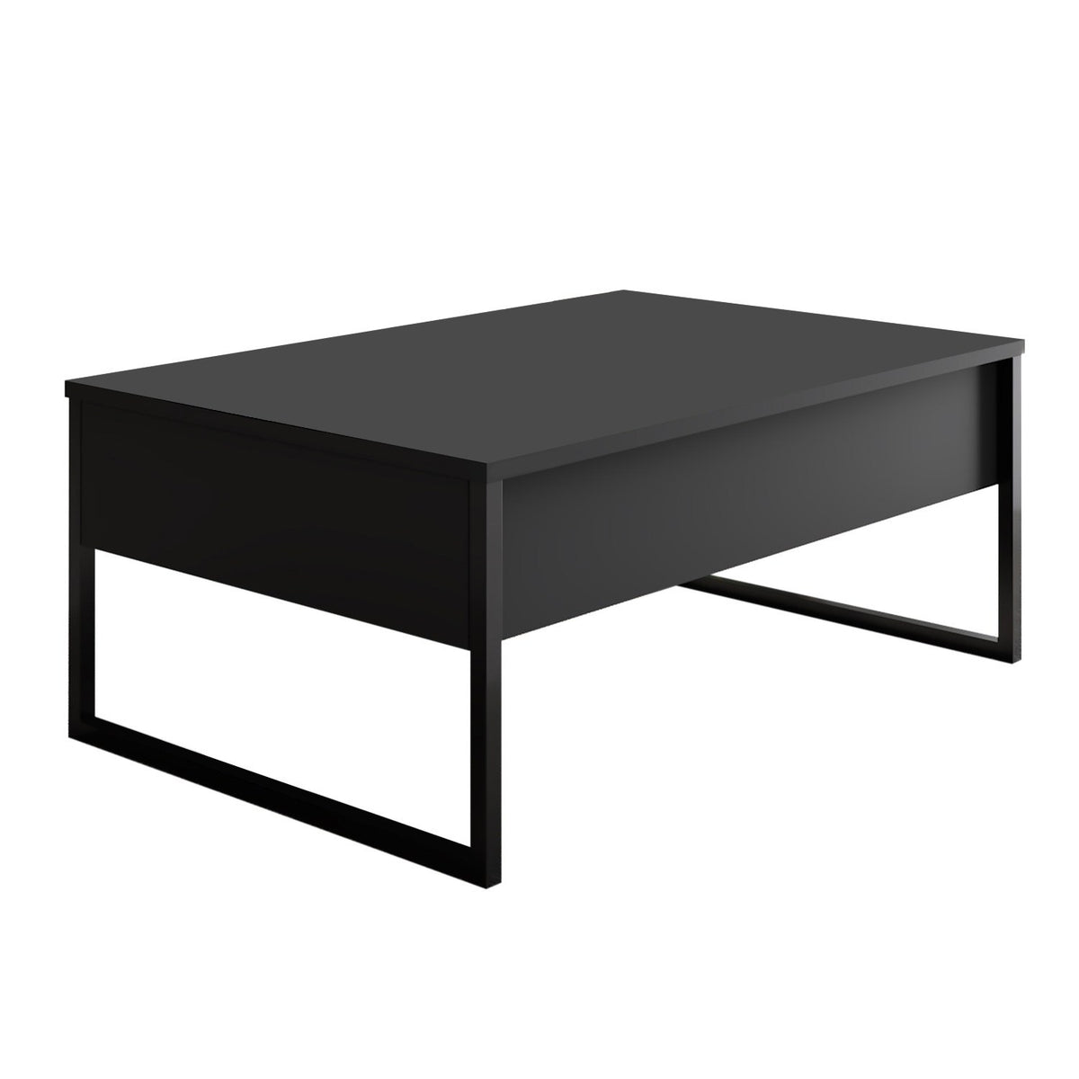 Furniture Sets - Furniture Set Anthracite Luxury - Coffee Table + TV Furniture - Black Frame - Dimehouse