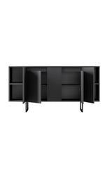 Sideboards - Modern Sideboard Anthracite Luxury 160x80x35 - Black Frame - Dimehouse