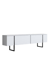 Furniture Sets - Furniture Set White Luxury - Coffee Table + TV Furniture + Dresser - Black Frame - Dimehouse