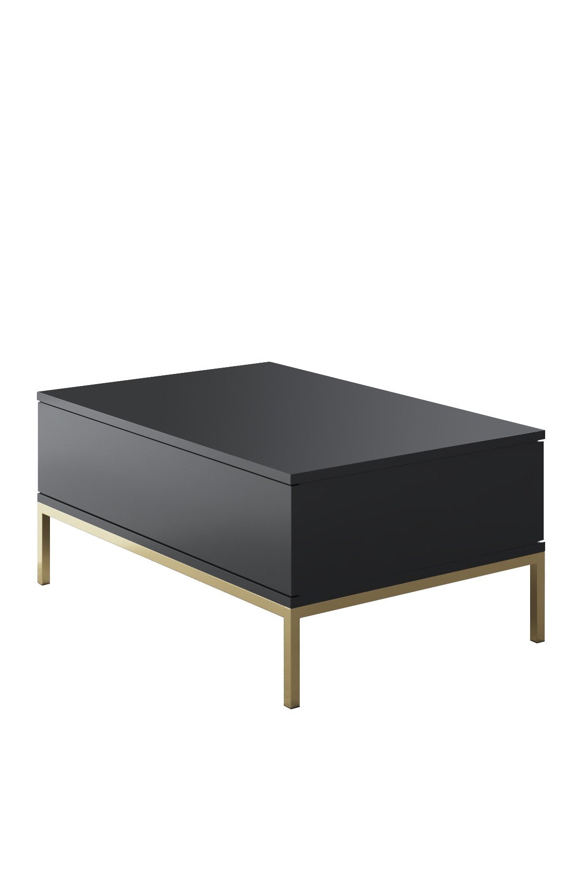 Furniture Sets - Furniture Set Anthracite Lord - Coffee Table + TV Furniture + Sideboard - Golden Frame - Dimehouse