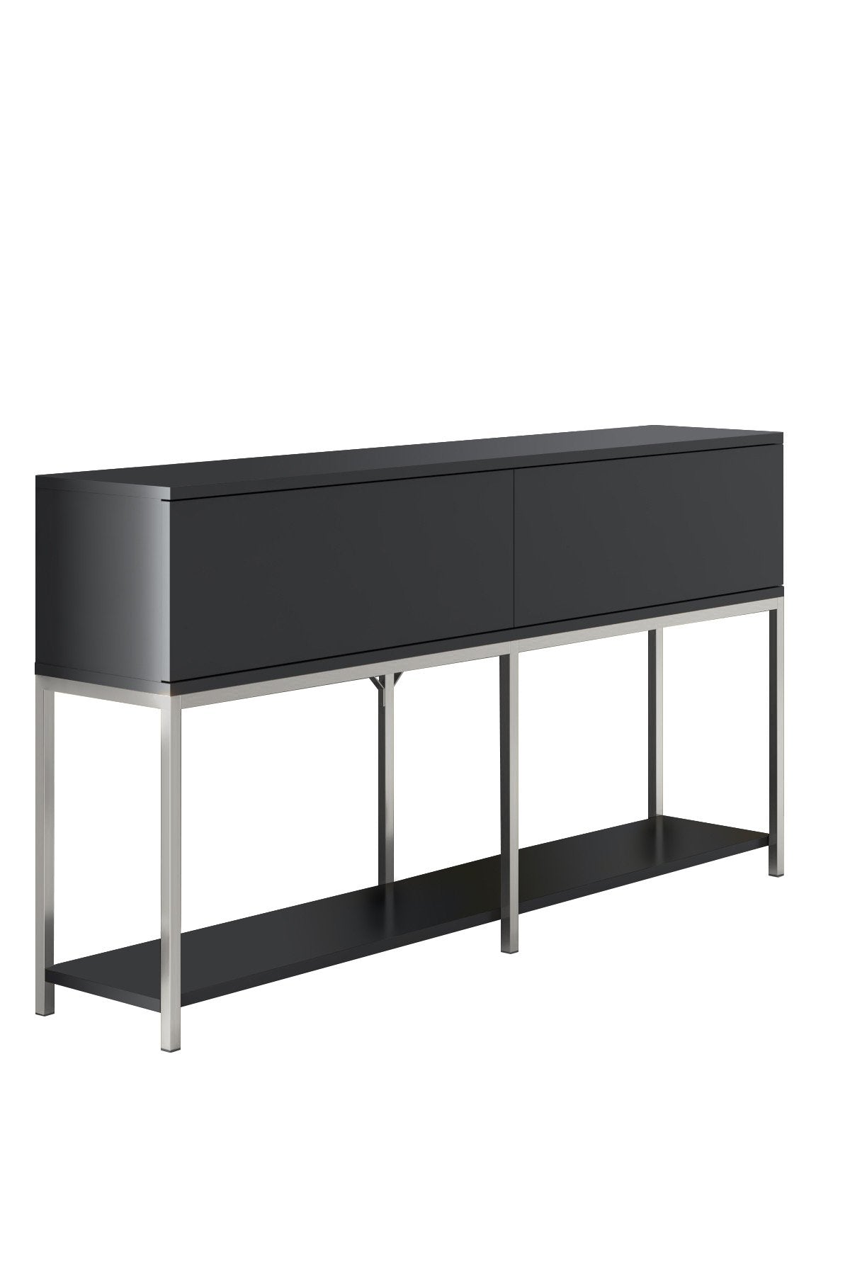 Furniture Sets - Furniture Set Anthracite Lord - Coffee Table + TV Furniture + Sideboard - Silver Frame - Dimehouse