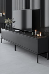 Furniture Sets - Furniture Set Anthracite Lord - Coffee Table + TV Furniture + Sideboard - Black Frame - Dimehouse