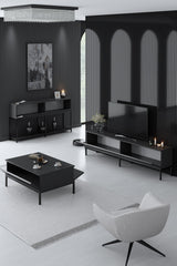 Furniture Sets - Furniture Set Anthracite Lord - Coffee Table + TV Furniture + Sideboard - Black Frame - Dimehouse