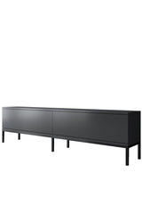 Furniture Sets - Furniture Set Anthracite Lord - Coffee Table + TV Furniture + Sideboard - Black Frame - Dimehouse