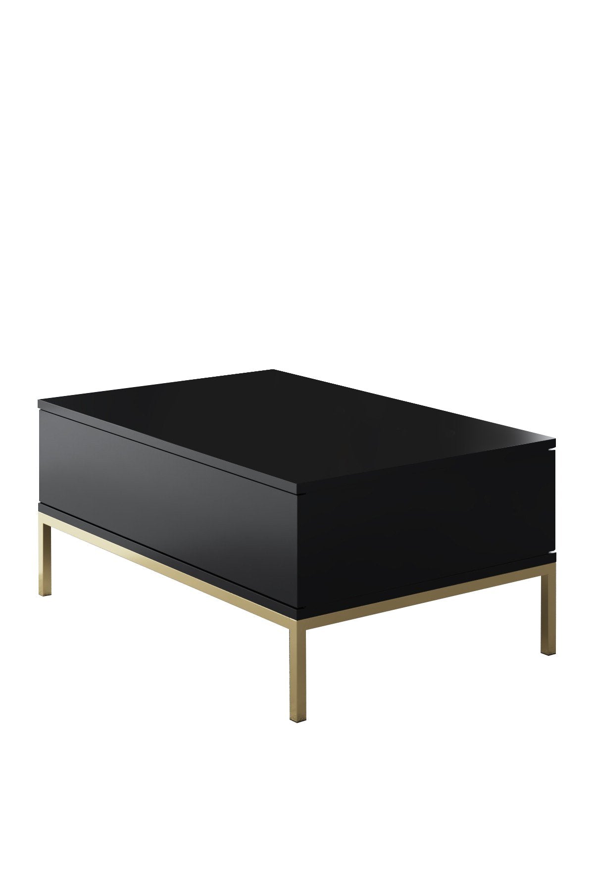 Furniture Sets - Furniture Set Black Lord - Coffee Table + TV Furniture + Sideboard - Golden Frame - Dimehouse
