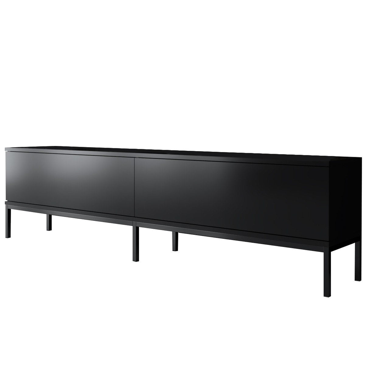 TV Furniture - TV Furniture Lord Black Melamine 180x47x30 cm - Dimehouse