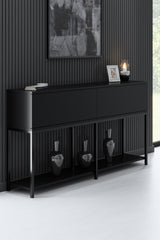Furniture Sets - Furniture Set Black Lord - Coffee Table + TV Furniture + Dresser - Black Frame - Dimehouse