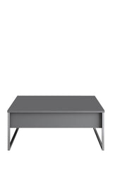 Furniture Sets - Furniture Set Anthracite Luxury - Coffee Table + TV Furniture + Sideboard - Silver Frame - Dimehouse