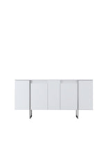 Furniture sets - Furniture set White Luxury - Coffee table + TV Furniture + Dresser Luxury - Silver Frame - Dimehouse