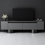 TV Furniture - TV Furniture Anthracite Bohem 180x50x30 - Black Frame - Dimehouse