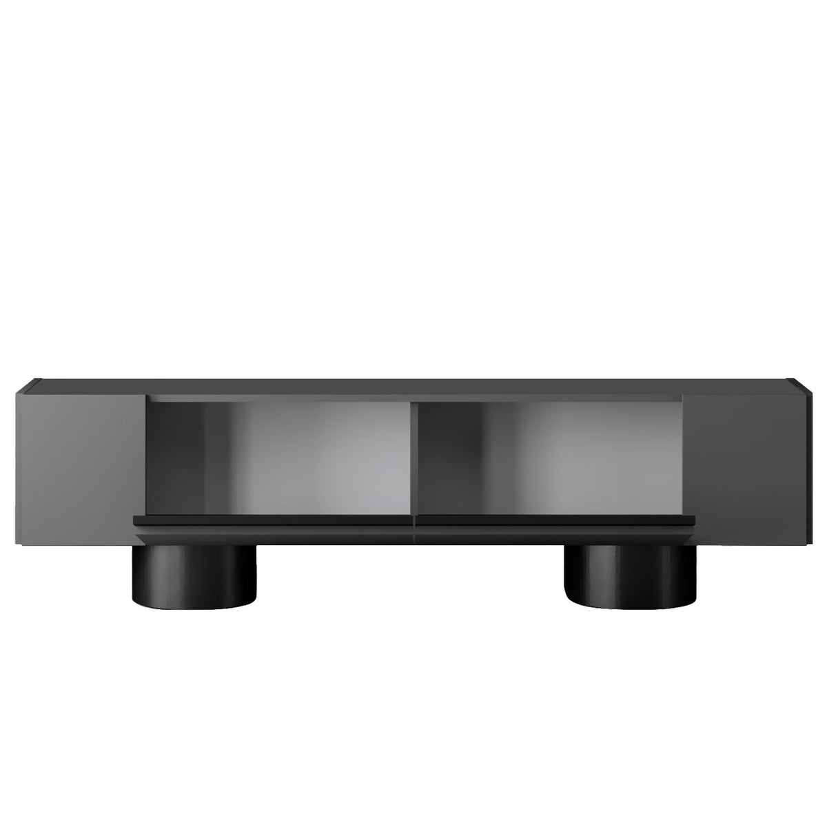 TV Furniture - TV Furniture Anthracite Bohem 180x50x30 - Black Frame - Dimehouse