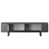 TV Furniture - TV Furniture Anthracite Yildiz 180x50x30 - Silver Frame - Dimehouse