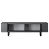 TV Furniture - TV Furniture Anthracite Yildiz 180x50x30 - Black Frame - Dimehouse