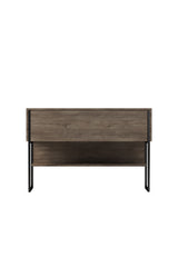 Sideboards - Modern Sideboard Walnut Luxury 120x80x30 - Black Frame - One Compartment - Dimehouse