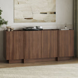 Dorma console table in Milano walnut 180 cm Melamine-coated wood composite