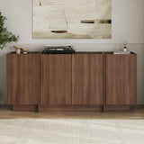 Dorma console table in Milano walnut 180 cm Melamine-coated wood composite